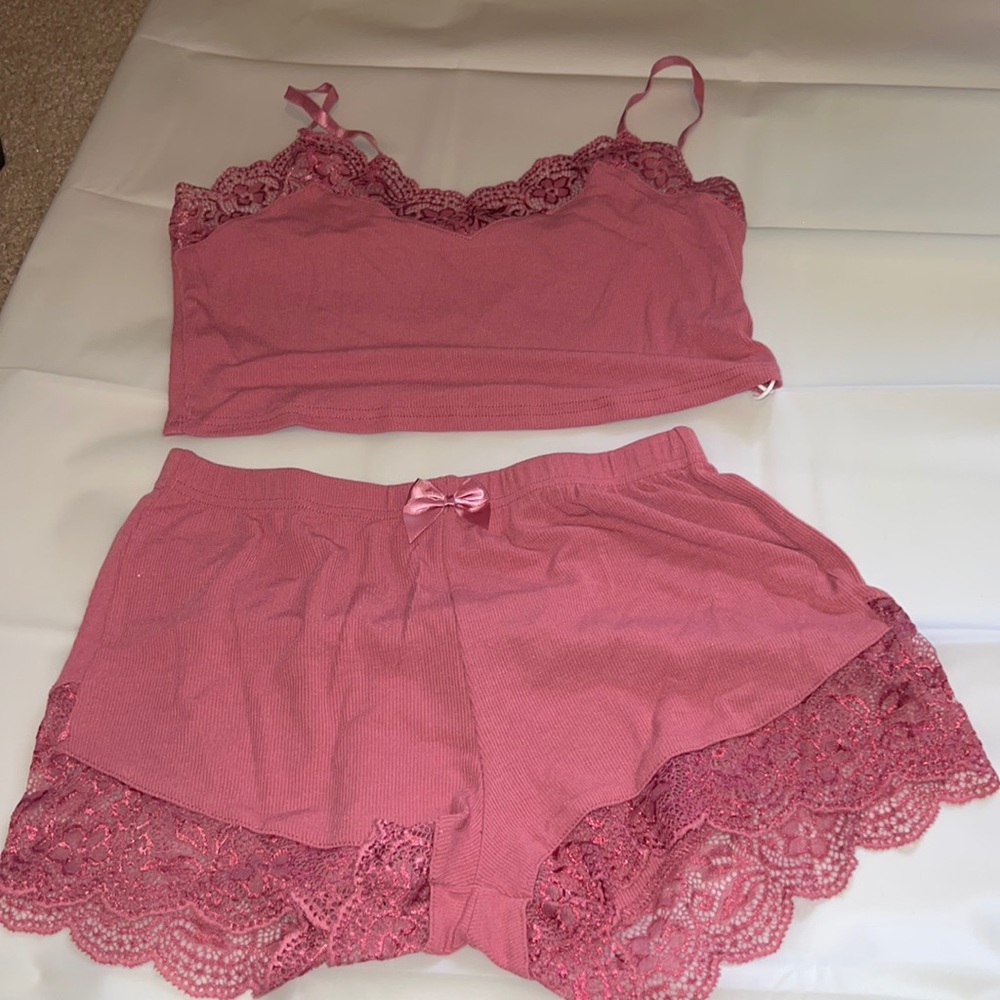 ECHOINE Women Ribbed Pajama Set